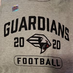 New York Guardians XFL Football Gray Thermal Large Long-Sleeve Shirt
